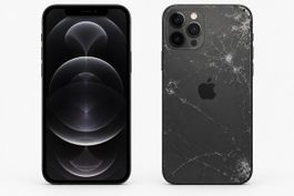 Apple iPhone 12 Pro Max Glasbruch auf Rückseite