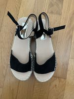 Plateausandalette Schwarz