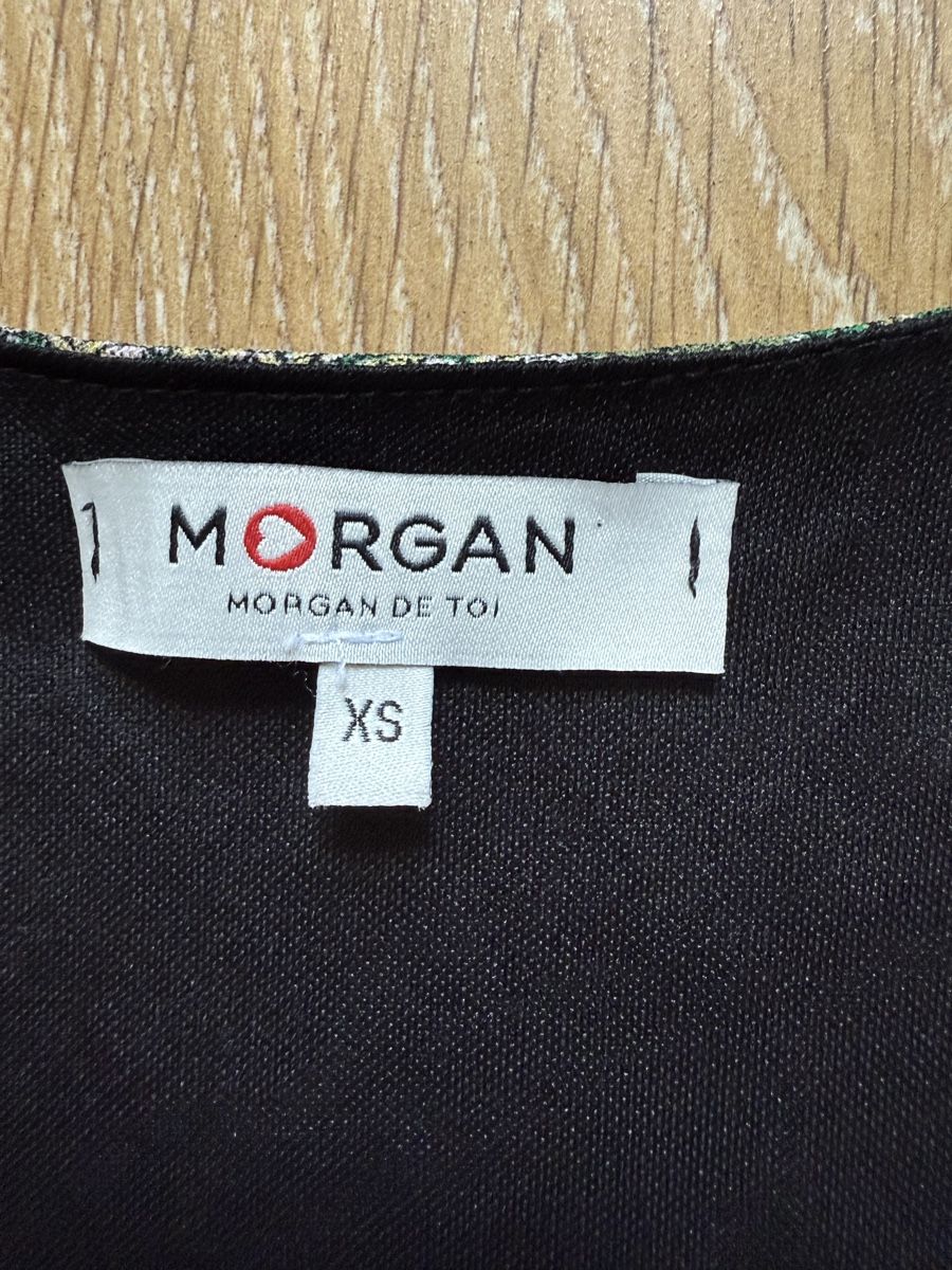 Morgan Top: Top vert fleuri Morgan, t.34/XS – Usato da Tavannes venduto da Thriftshop 4