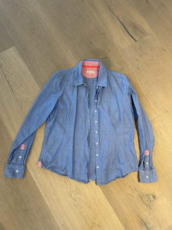 Hemd Bluse Marie Lund Gr. 40 blau pink