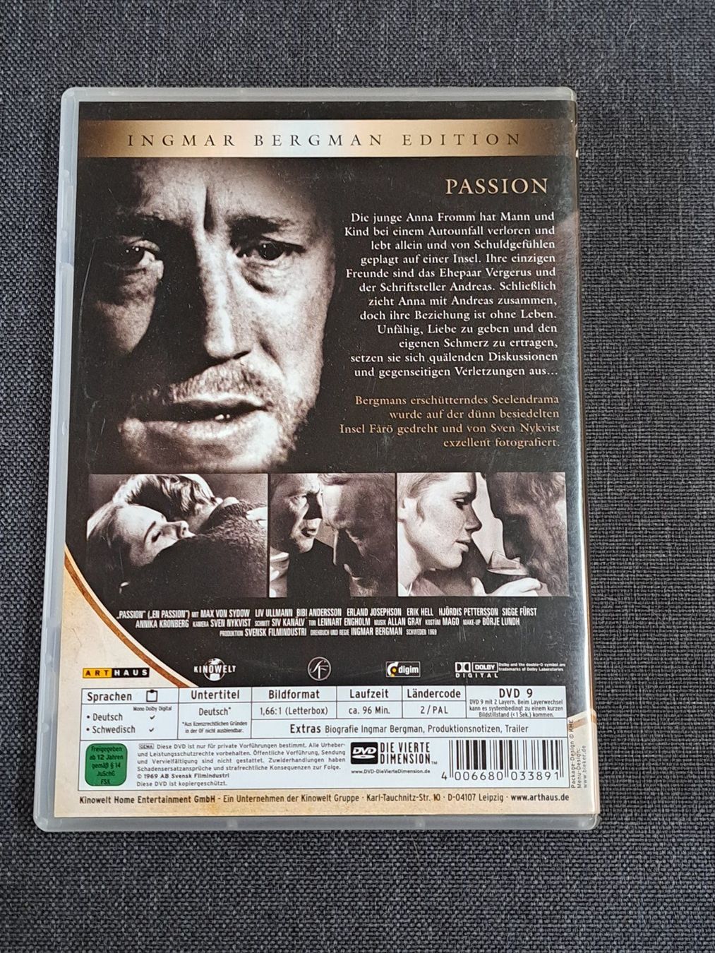 Tutti i DVDs: DVD PASSION,  Ingmar Bergman, Arthaus-Edition, 1969 – Nuovo (secondo la descrizione) da Unterseen venduto da Kanica 1