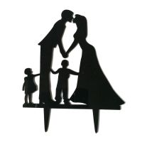 NEUER Topper Paar und Kinder - Hochzeitstorte - 2021004