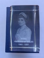 Princess Diana Kristall Quader mit Box