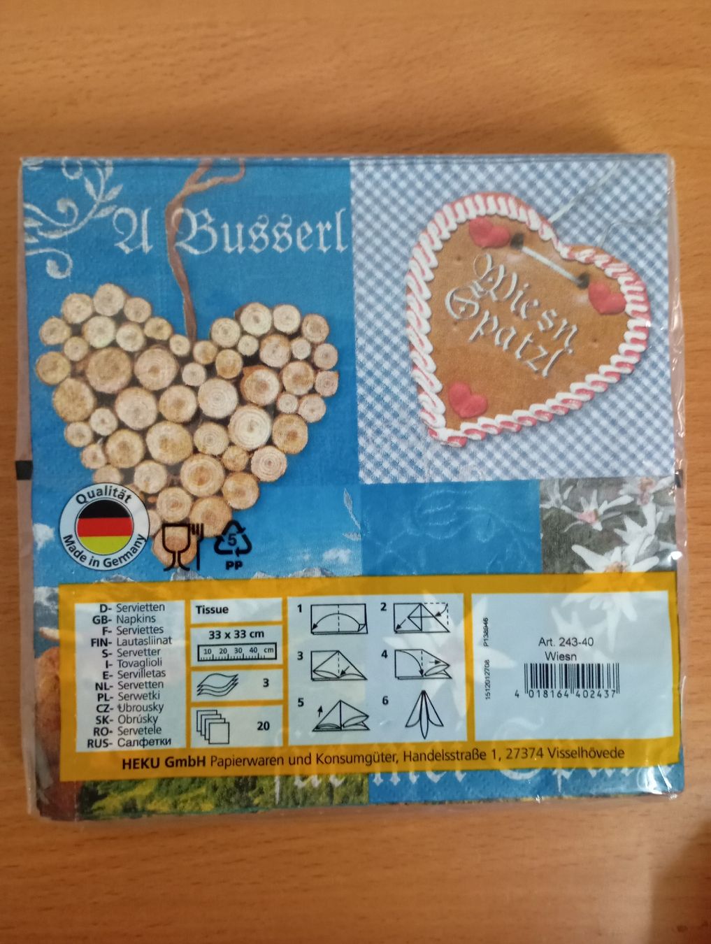 Tovaglioli: Servietten Oktoberfest Wiesen – Nuovo e nell'imballaggio originale da Winterthur venduto da pjuma01 1