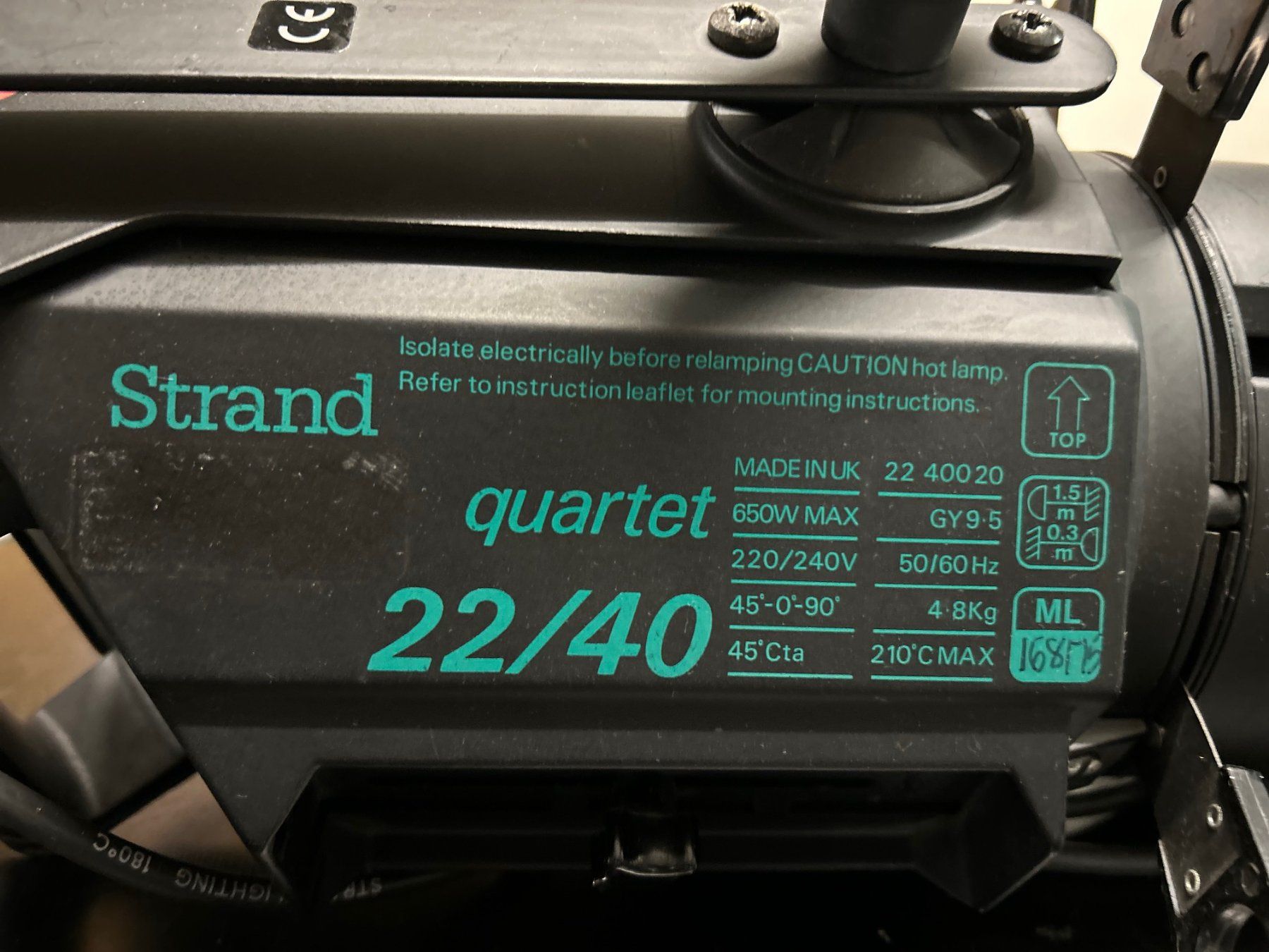 Scheinwerfer: STRAND quartet Profilscheinwerfer 22/40 – Gebraucht aus Winterthur von noldi-s 1