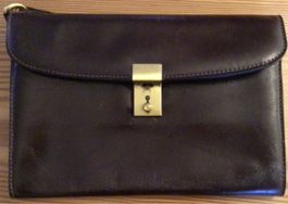 Handtasche für Herren, Leder, dunkelbraun