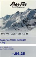 Saas-Fee Ski Tageskarte