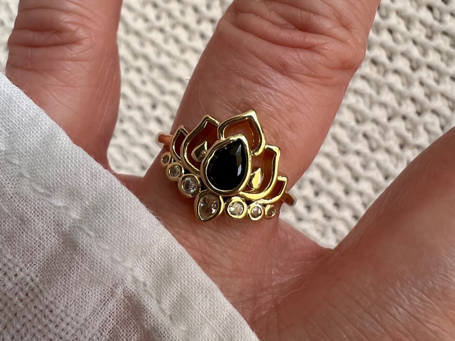 Anelli: Bague Lotus - Lotus Edelstahlring – Nuovo (secondo la descrizione) da Pully venduto da sunaddict