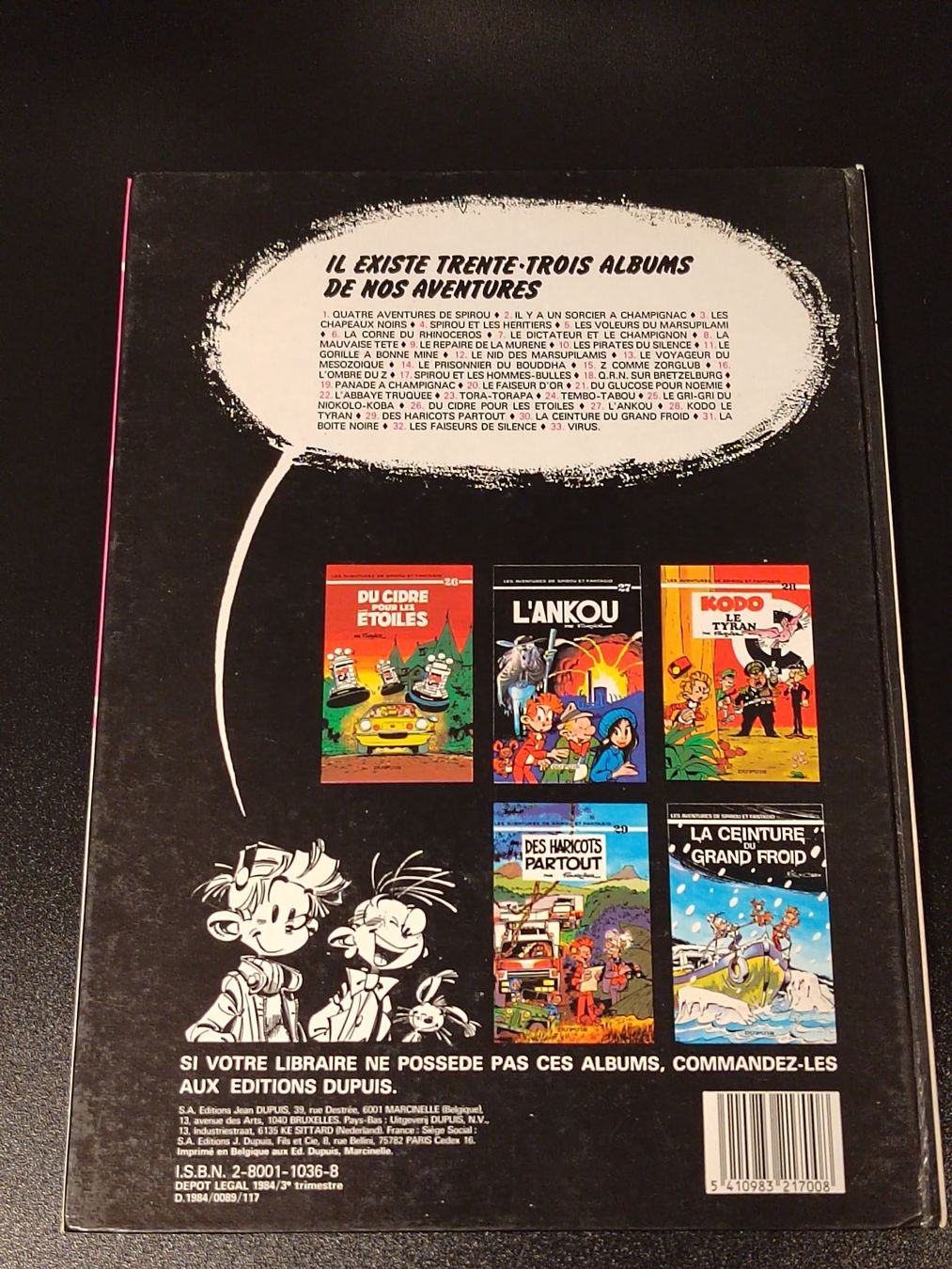 Comics: Spirou et Fantasio tome 33 Virus EO – Gebraucht aus Fribourg von noo_75x7 1