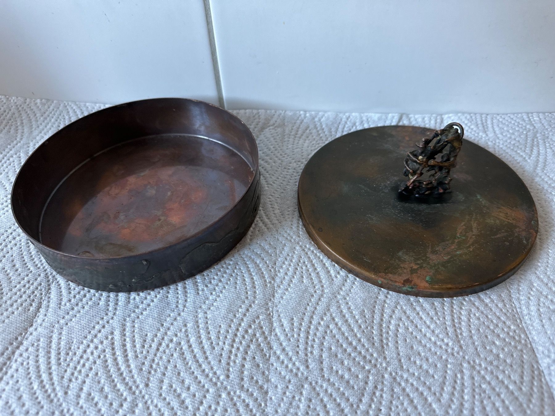 Sculture & Statue: Kunstvoll Kupfer-Dose aus Israel – Usato da Zürich venduto da Chaeffeler 1