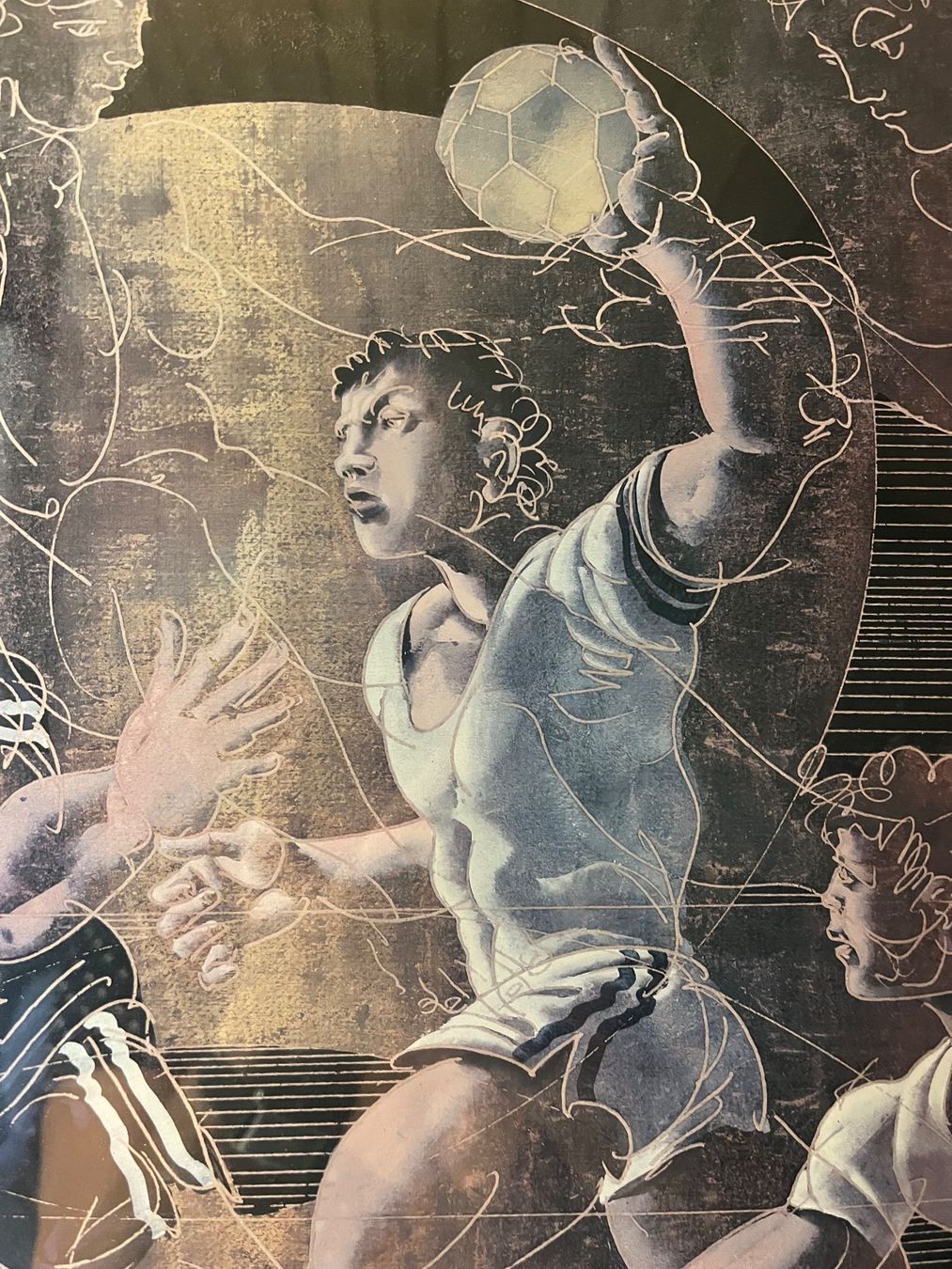 Posters & Illustrations: Bild Handball Druck – D'occasion à Niederrohrdorf par Oldfan 1