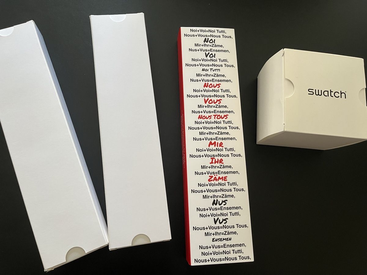 Swatch Montres: Swatch Uhren Set 4 Stk. NEU mit Boxen – Neuf avec emballage d'origine à Bern par Super-Trouper 1