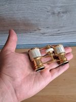 Vintage Opernglas Fernglas Iveco-Lux 2.5 X Gold Perlmutt