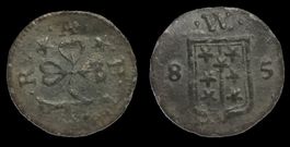 Évêché de Sion Vierer 1685 Billon Adrian V von Riedmatten HM