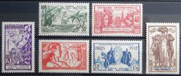 Somalia Franz. Kolonie Kat. 142-147 * 1937