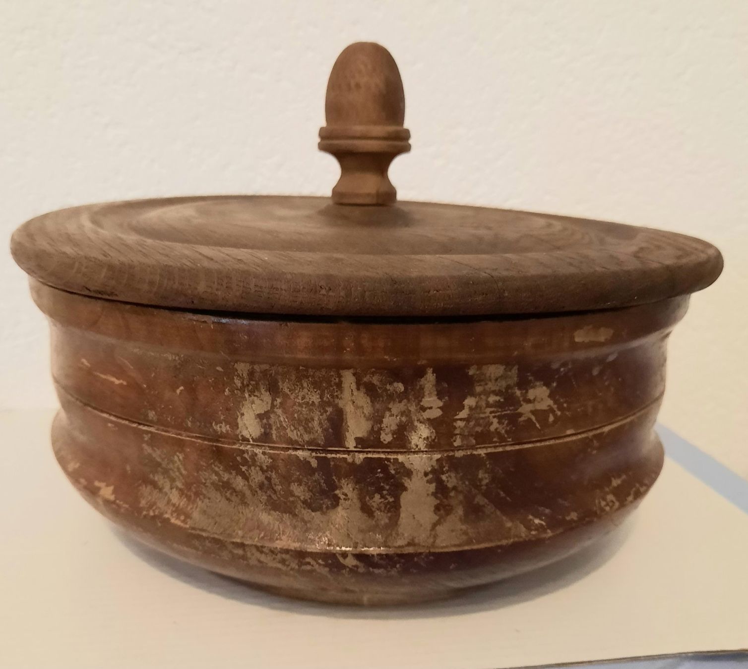 Pentole: Alter Holz Topf mit Deckel - Durchmesser aussen max. 26cm – Usato da Steffisburg venduto da pbe_k9mp 2