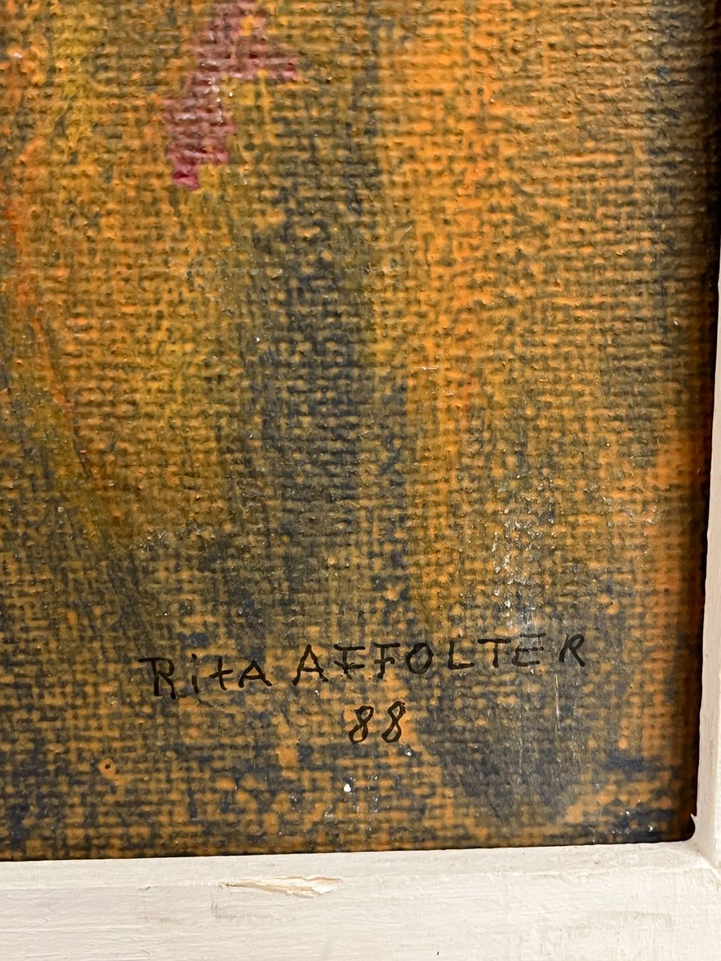 Gemälde: RITA AFFOLTER Ölgemälde Portrait Mädchen signiert – Gebraucht aus Basel von Kaffee_und_Kunst 6