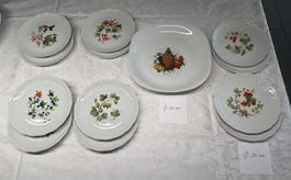 Teller-Set (Früchteteller (Porzellanfabrik Langenthal)