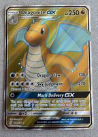Pokemon Karte Dragonite GX F 229/236 Holo Gold VF 10