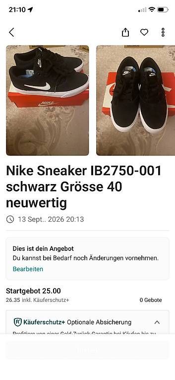 Scarpe da uomo: Nike Schuhe  – Nuovo e nell'imballaggio originale da Luzern venduto da rko_r8jd