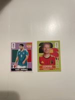 Panini Sticker Raúl Jiménez und Kevin De Bruyne Top Zustand