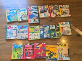 Lot de 17 albums Spirou (1976-1989)