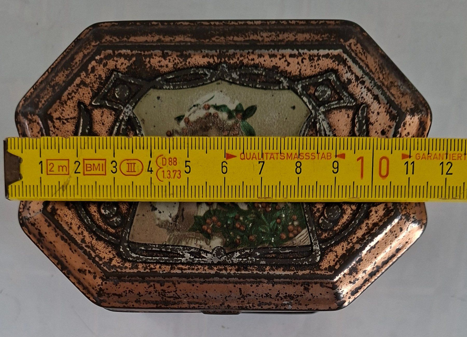 Barattoli: Antike Blechdose Merkur Kaffee Jugendstil – Usato da Opfikon venduto da Diversamente 9