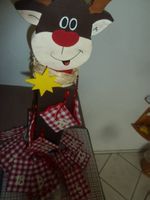 Adventskalender Höhe 68 cm Rentier