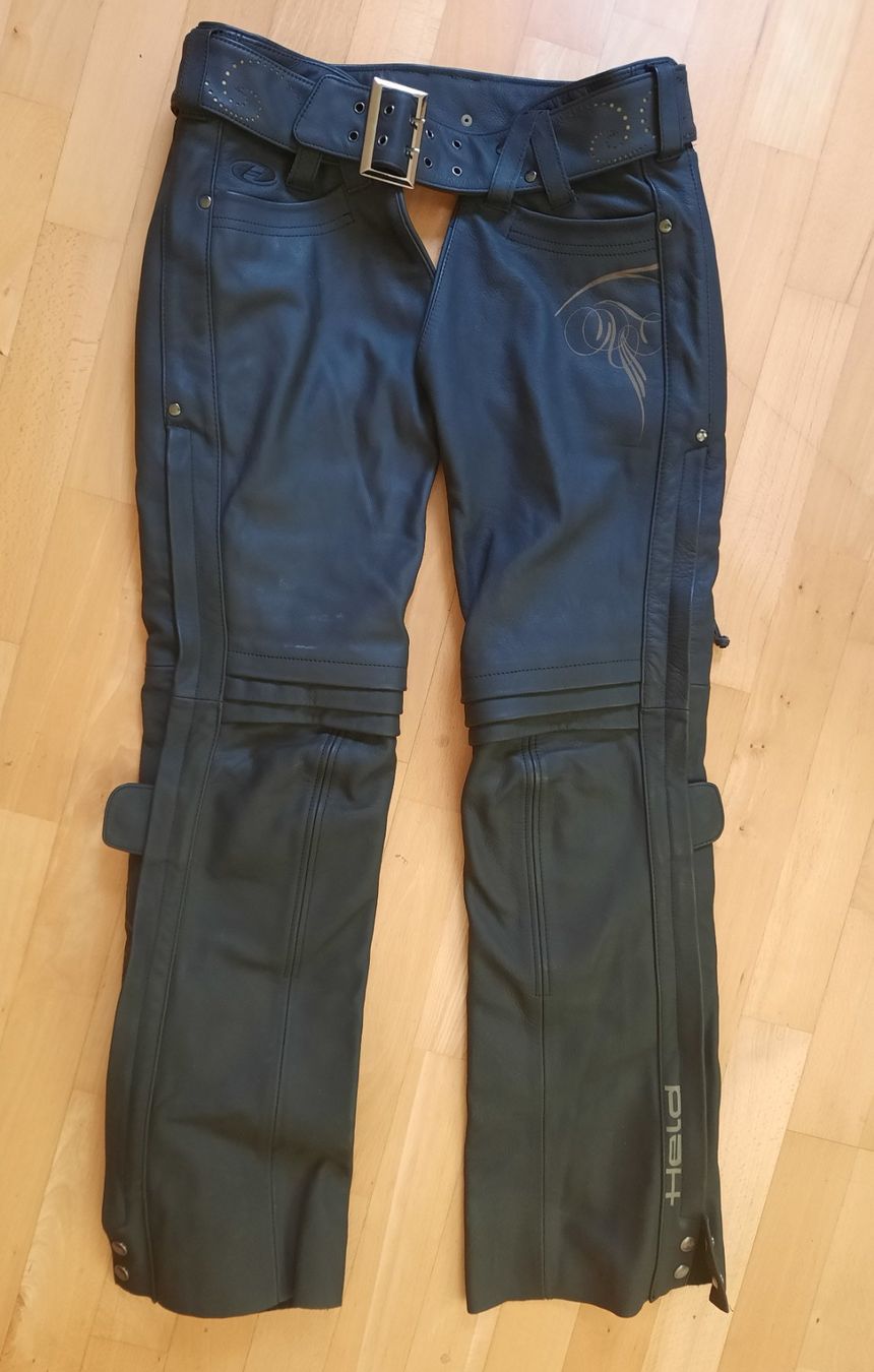 Pantaloni: Motorradhose Damen, Leder, Gr. 38 – Usato da Wallisellen venduto da denisepe
