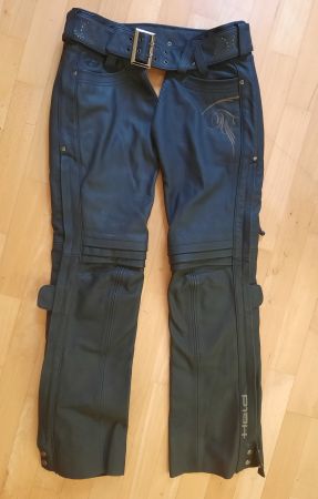 Motorradhose Damen, Leder, Gr. 38