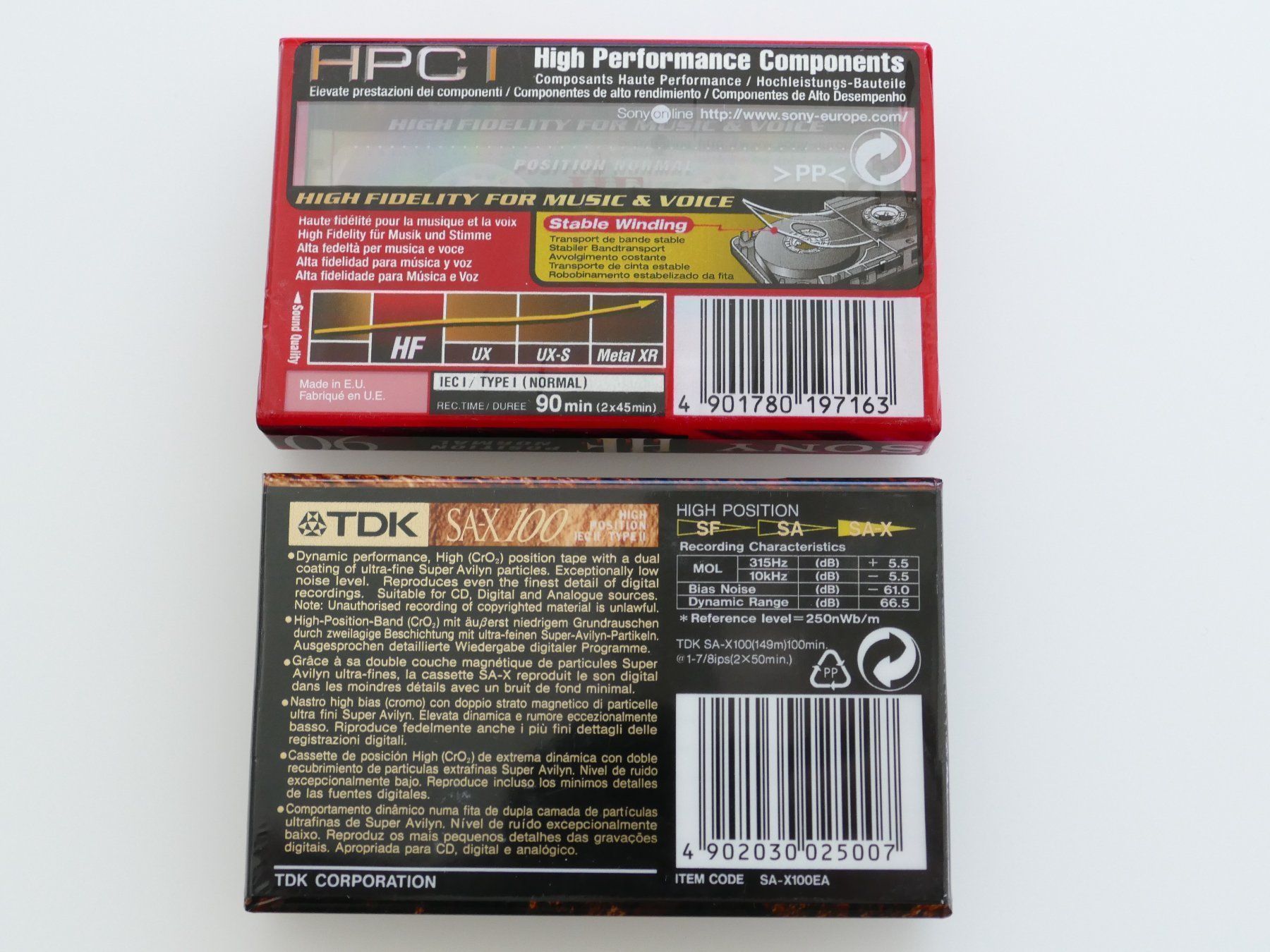 Kompaktkassetten: SONY HF / TDK SA-X 100 Kassetten – Neu und originalverpackt aus Esslingen von Sascha011113 1