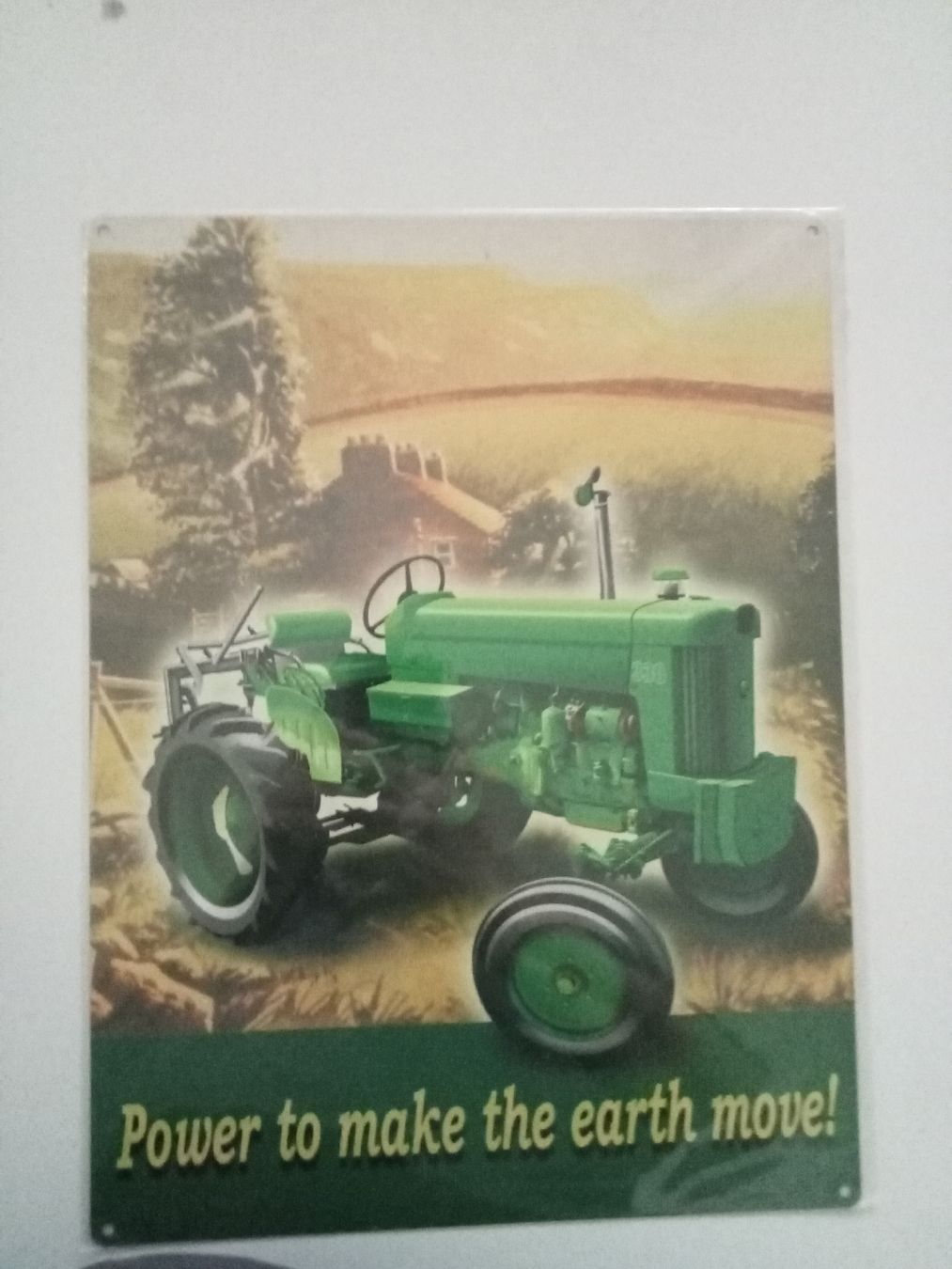 Insegne: Blechschild-JD-Power to Make the earth move – Nuovo e nell'imballaggio originale da Rupperswil venduto da big-one-sale