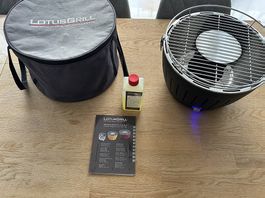 LOTUSGRILL Rauchfreier Holzkohlegrill+Zubehör