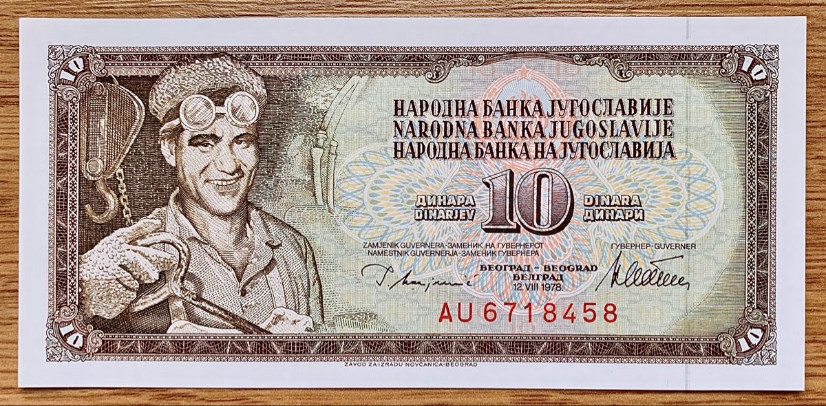 Banknoten: 10 Dinara Jugoslawien 1978!!! UNC!!! – Neu (gemäss Beschreibung) aus Oberentfelden von NunoLouro