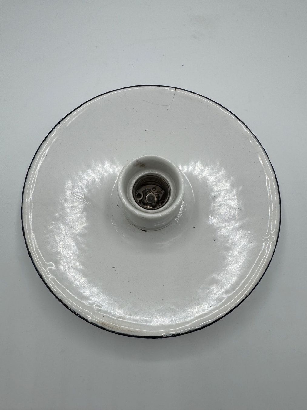 Lampade: Vintage Emaille Lampenschirm Lampe – Usato da Sachseln venduto da BONATI01 4