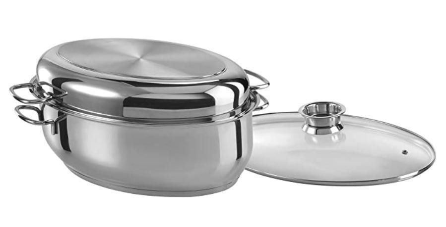 Pfannen: Multi Bräter Edelstahl 3in1 oval 38cm – Neu (gemäss Beschreibung) aus Rosshäusern von nerr99