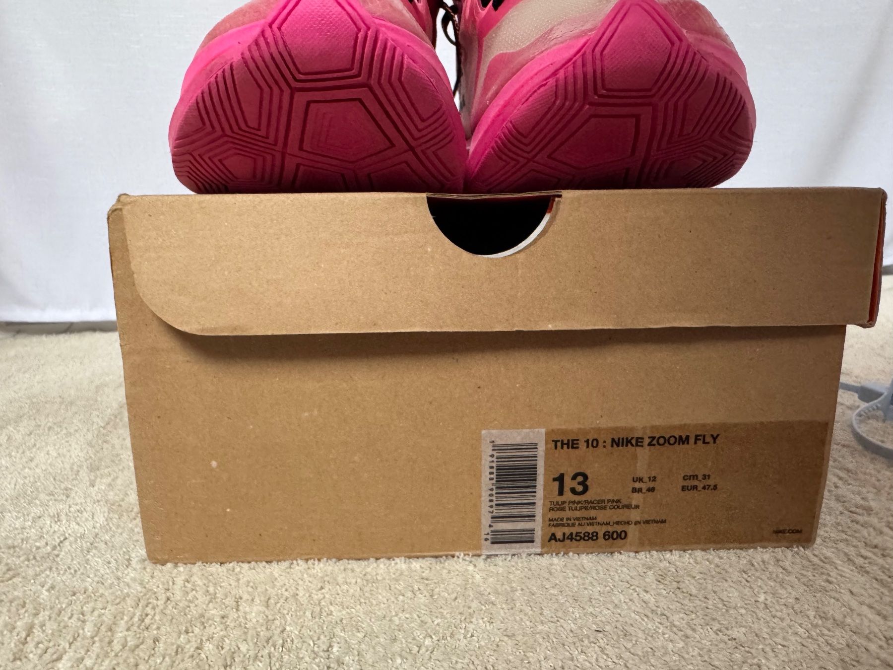 Off-White Scarpe da uomo: Nike Zoom Fly Off White Pink – Usato da Visperterminen venduto da lgresell 5