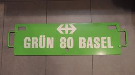 SBB Sonderschild Tafel Ausstellung «Grün 80» Basel - RARITÄT