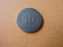 Dt. Reich 1876 J, 10 Pfennig