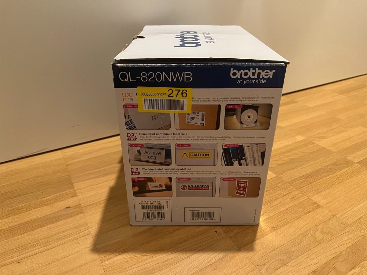 Brother Drucker: Brother QL-820NWB | Wired/Wifi/Bluetooth Label Printer++ – Gebraucht aus Zug von  2