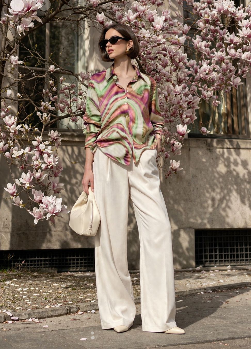Mango Camicette: MANGO Hemdbluse Hemd Bluse Gr.L (38-40) – Nuovo (secondo la descrizione) da Rotkreuz venduto da beltraum 2
