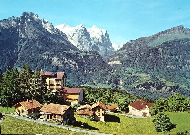 Cartoline postali: REUTI HASLIBERG Hotel Viktoria - Auto – Nuovo (secondo la descrizione) da Jona venduto da philajona
