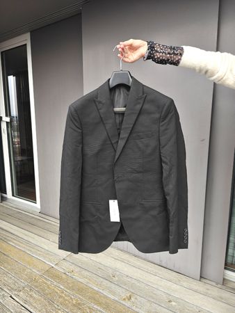 Elegantes Herren Sakko/Hose Set, Schwarz, Grösse 46/48