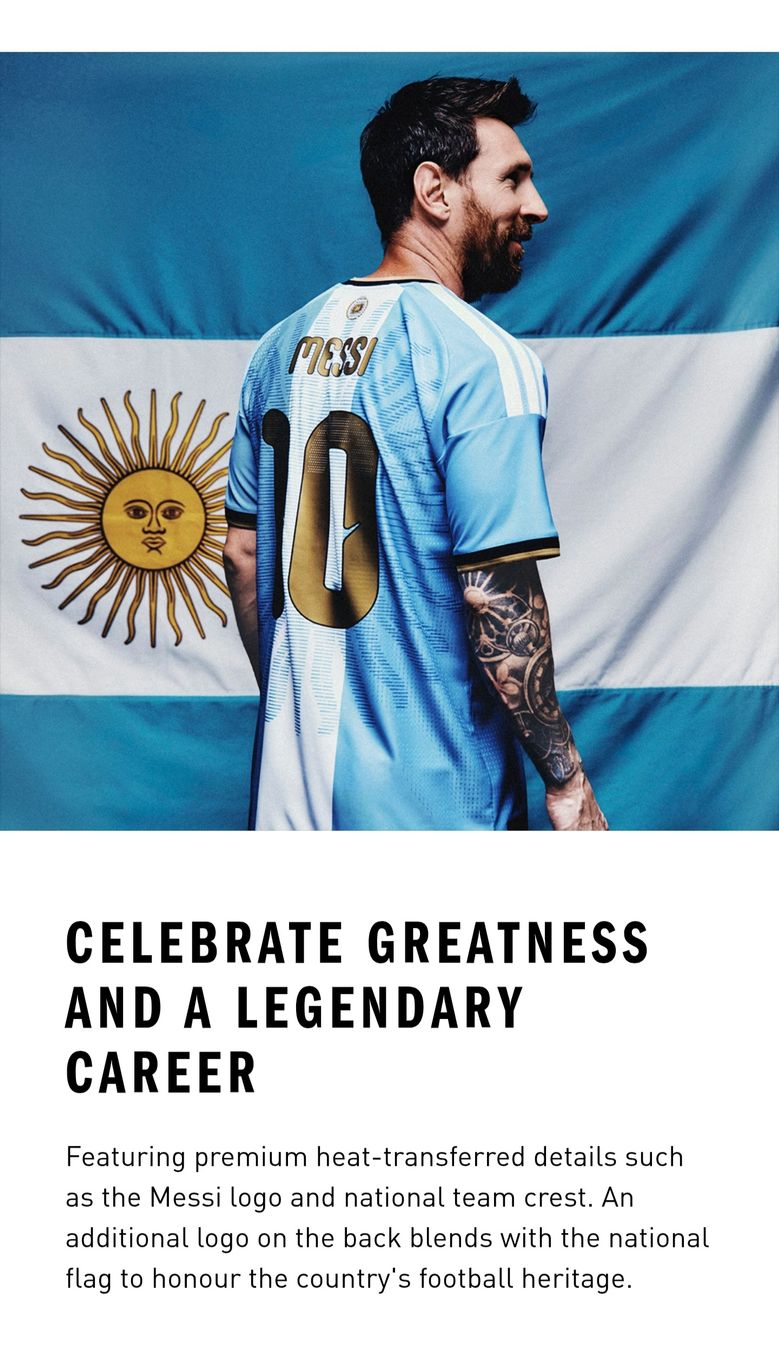 Adidas Canottiere & Pantaloni: Argentinien Messi 26 Authentic Trikot – Nuovo e nell'imballaggio originale da Basel venduto da Jpa20 2