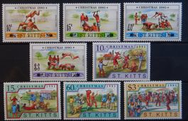 St. Kitts British Kolonien Lot mit schönen Werten **