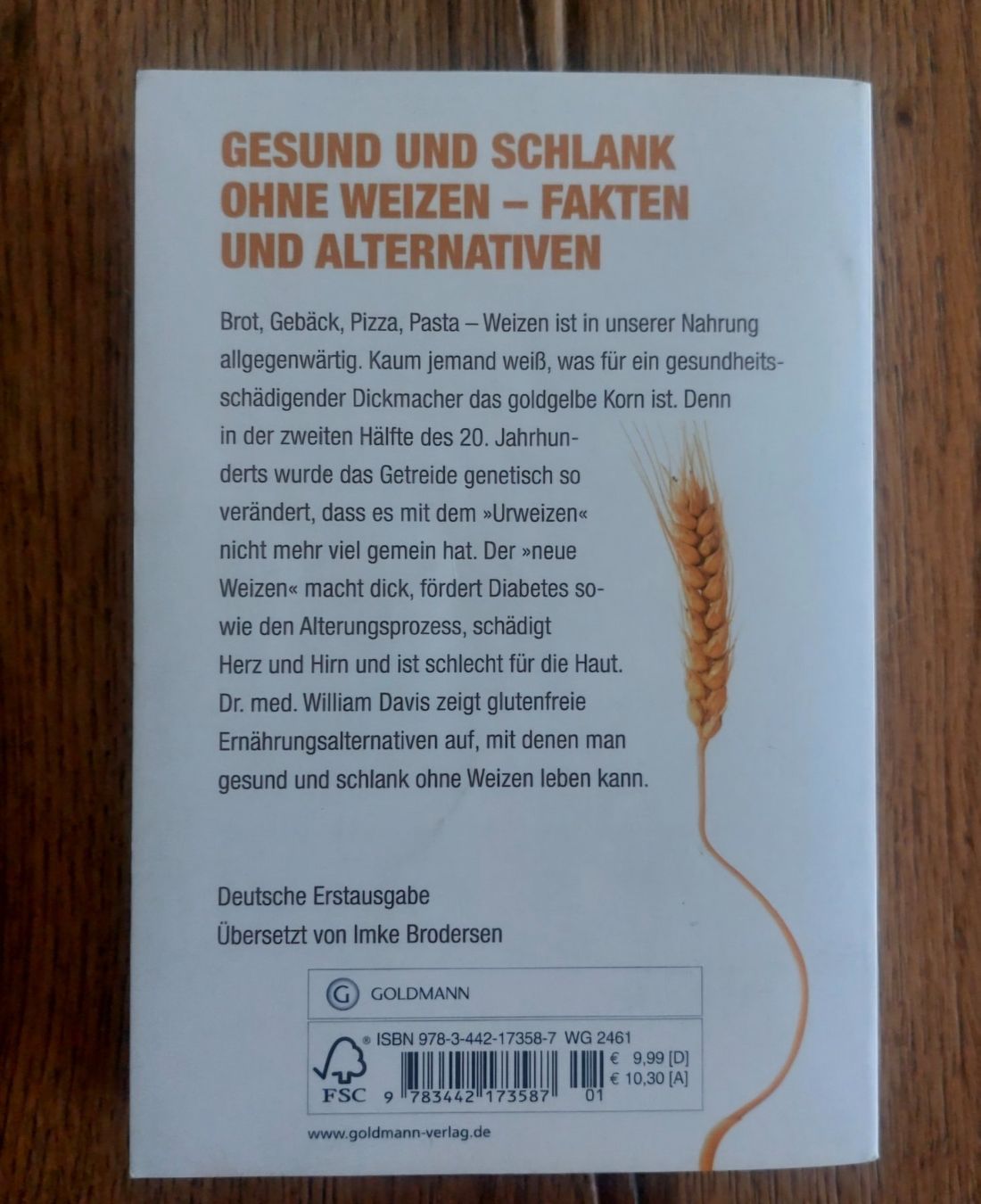 Libri: Die Weizenwampe – Usato da Aarau Rohr venduto da meeruisland 2