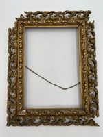 Antiker Prunkrahmen Holz vergoldet geschnitzt 24.5 × 35.5 cm