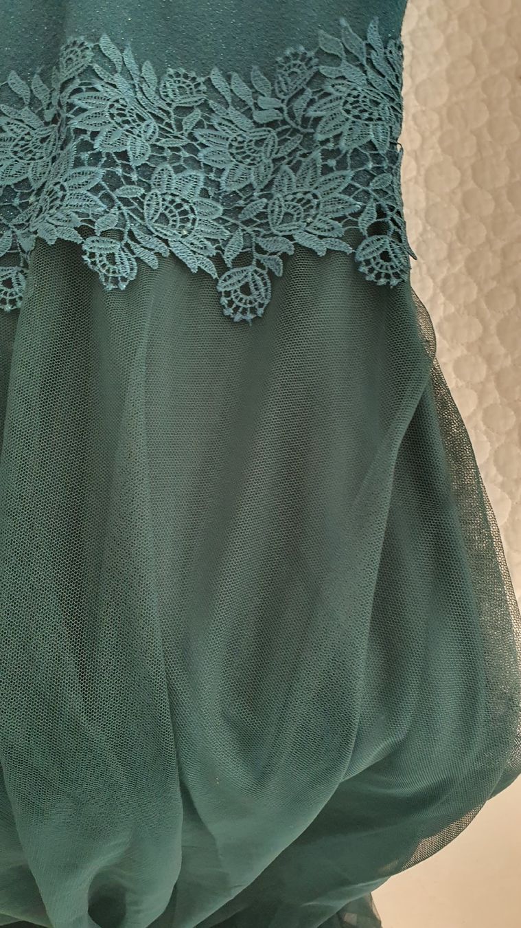 Robes: Ballkleid Grösse 38, grün, Polyester – Neuf (Voir description) à Bellerive VD par cajen 2