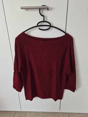 Damen 3/4-Pullover Chicorée, Grösse M, bordeauxrot