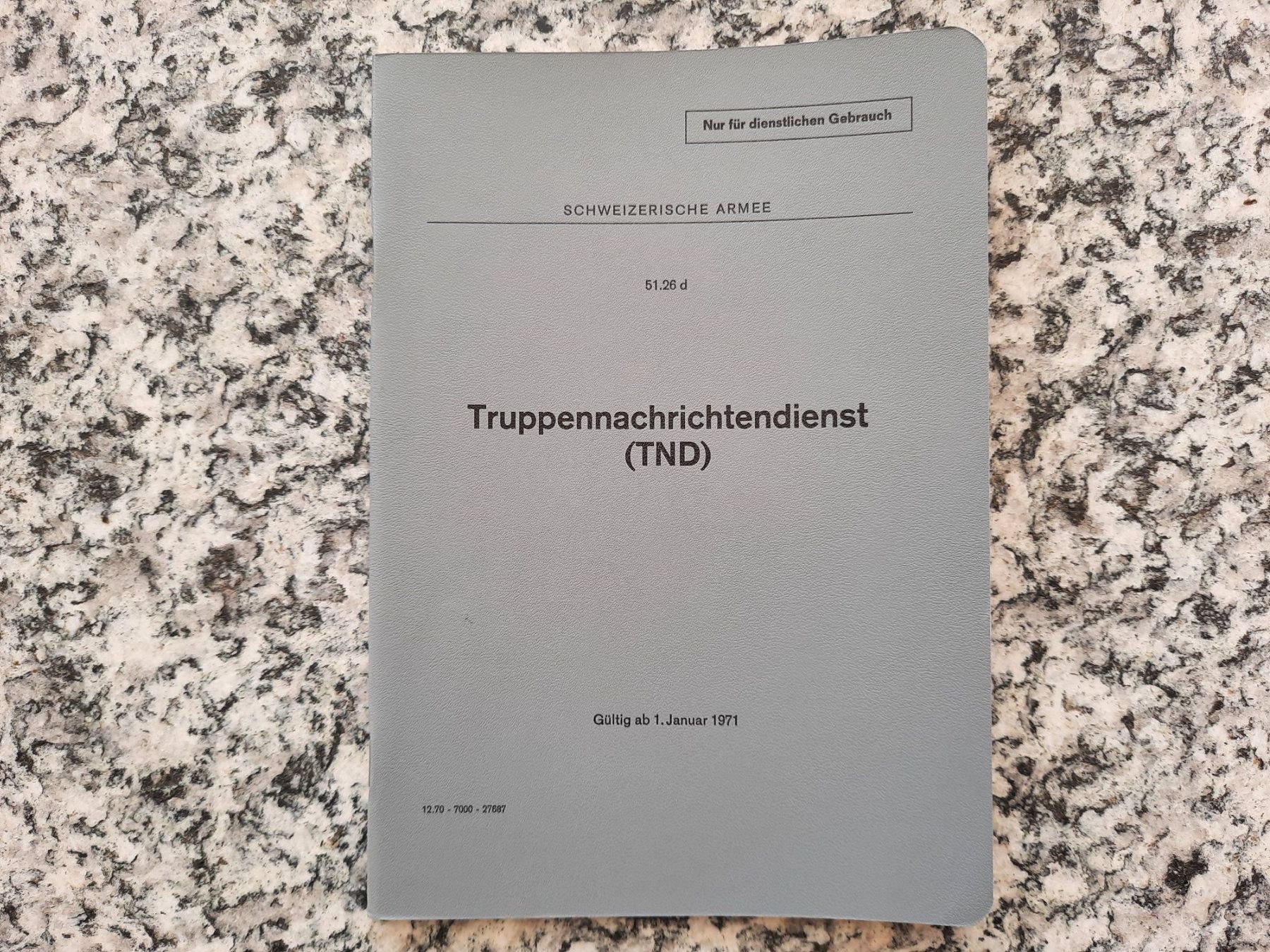 Libri: Truppennachrichtendienst (TND) – Usato da Ruswil venduto da Sammlergeist